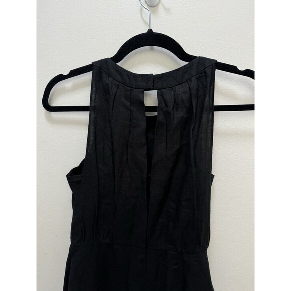 Loft 100% Linen High Collar Mini Dress Size 0 - Picture 7 of 10